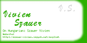 vivien szauer business card